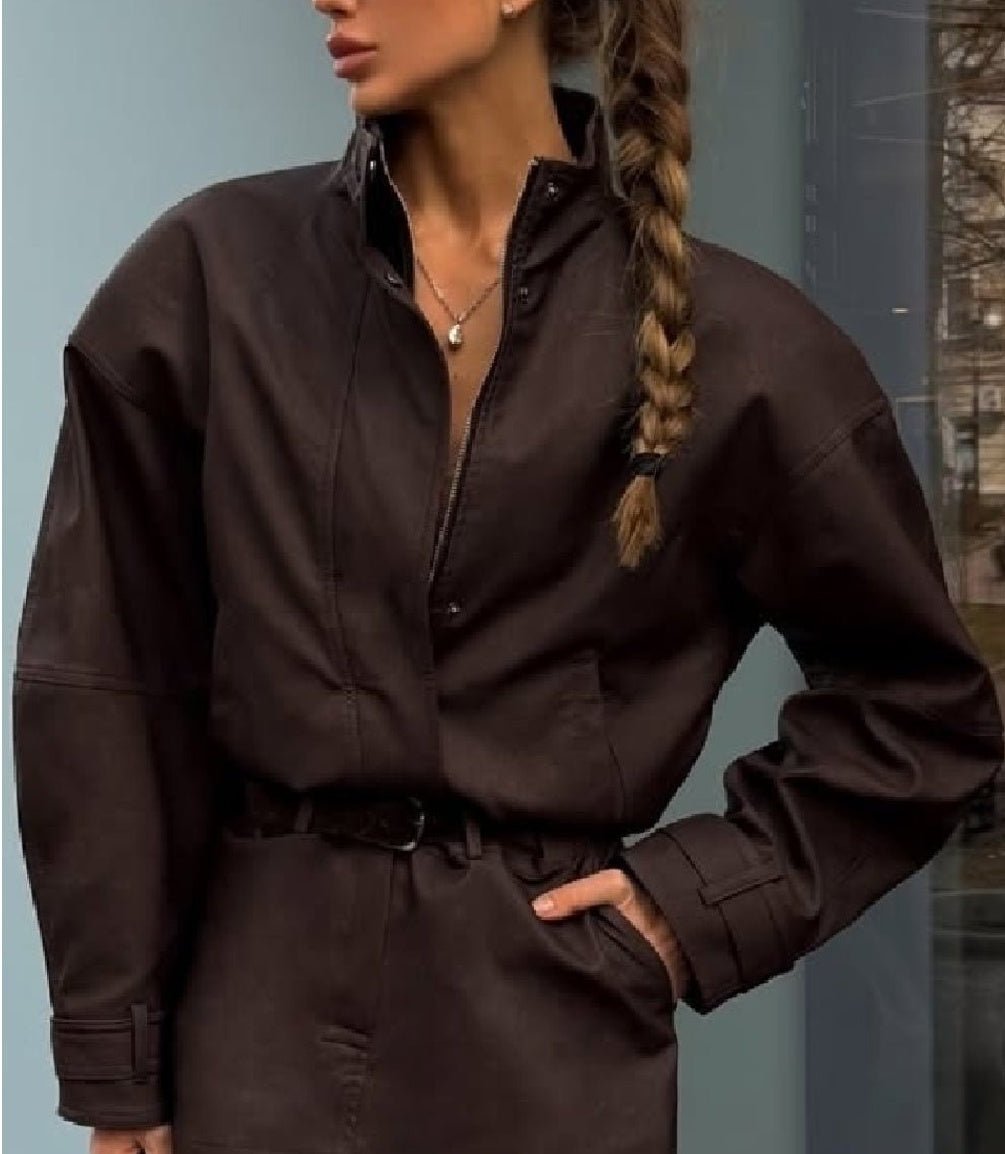 Emily Faux Suede Zip Jacket