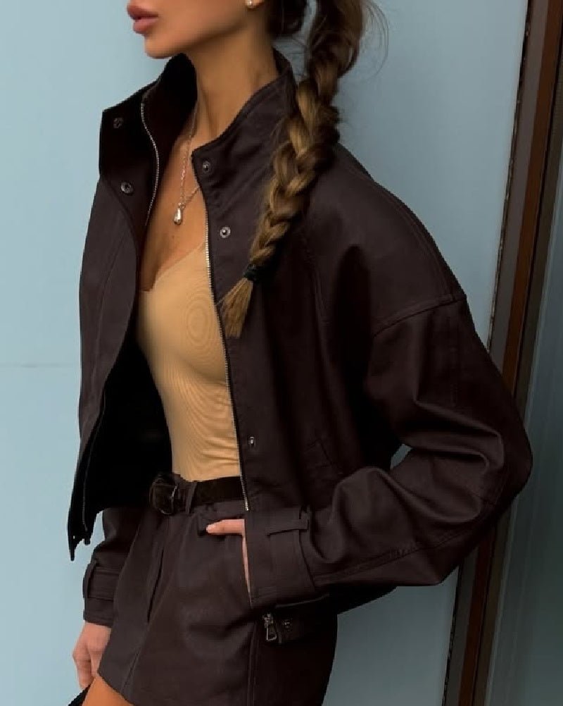 Emily Faux Suede Zip Jacket