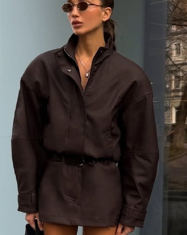 Emily Faux Suede Zip Jacket