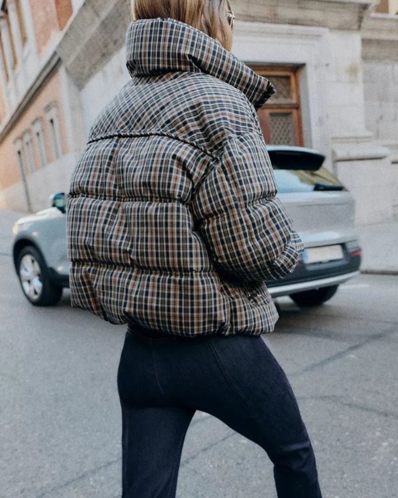 Valerie Plaid Puffer Jacket