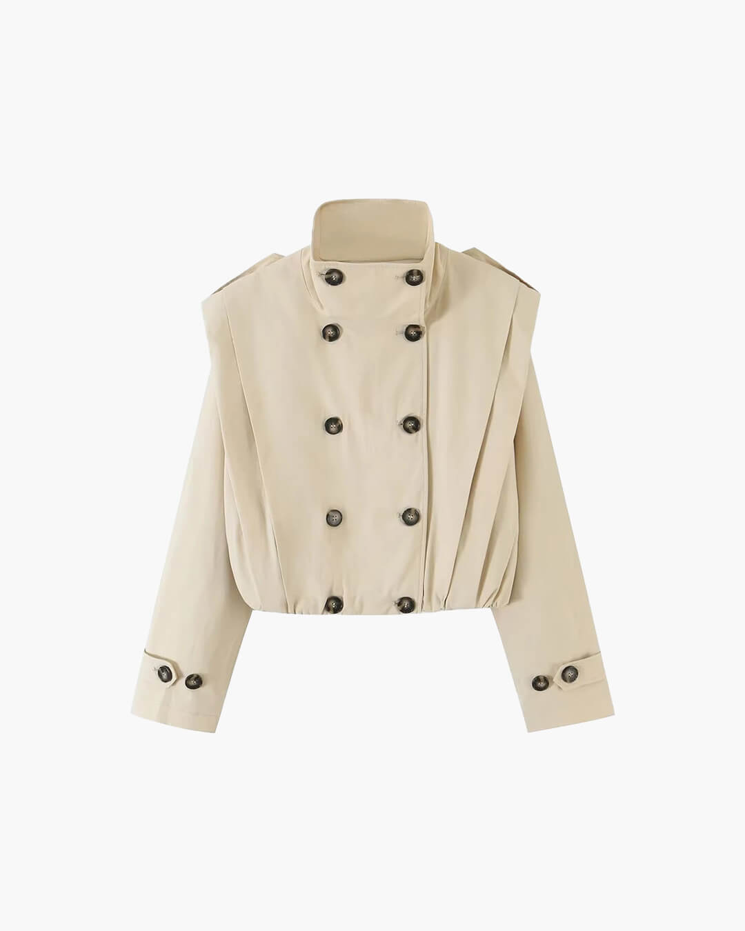 Gloria Pleated Trench Coat