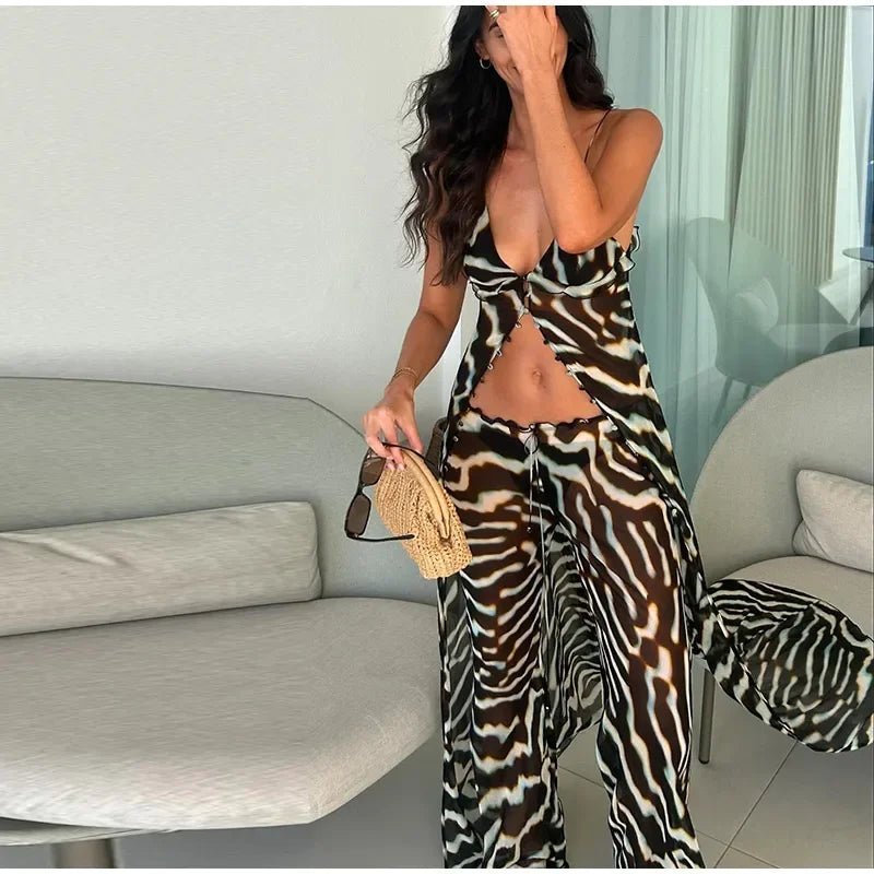 Andrea Zebra Two-Piece Set