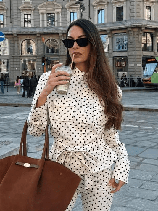Marianne Polka Dot Capri Set