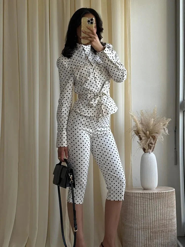 Marianne Polka Dot Capri Set
