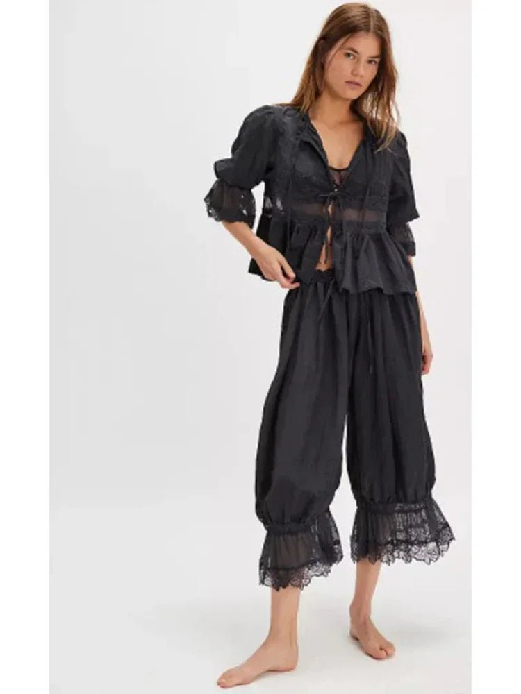 Natasha Lace Lantern Suit
