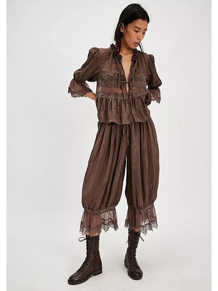 Natasha Lace Lantern Suit