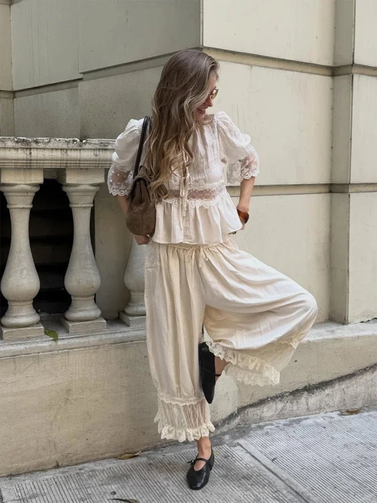 Natasha Lace Lantern Suit