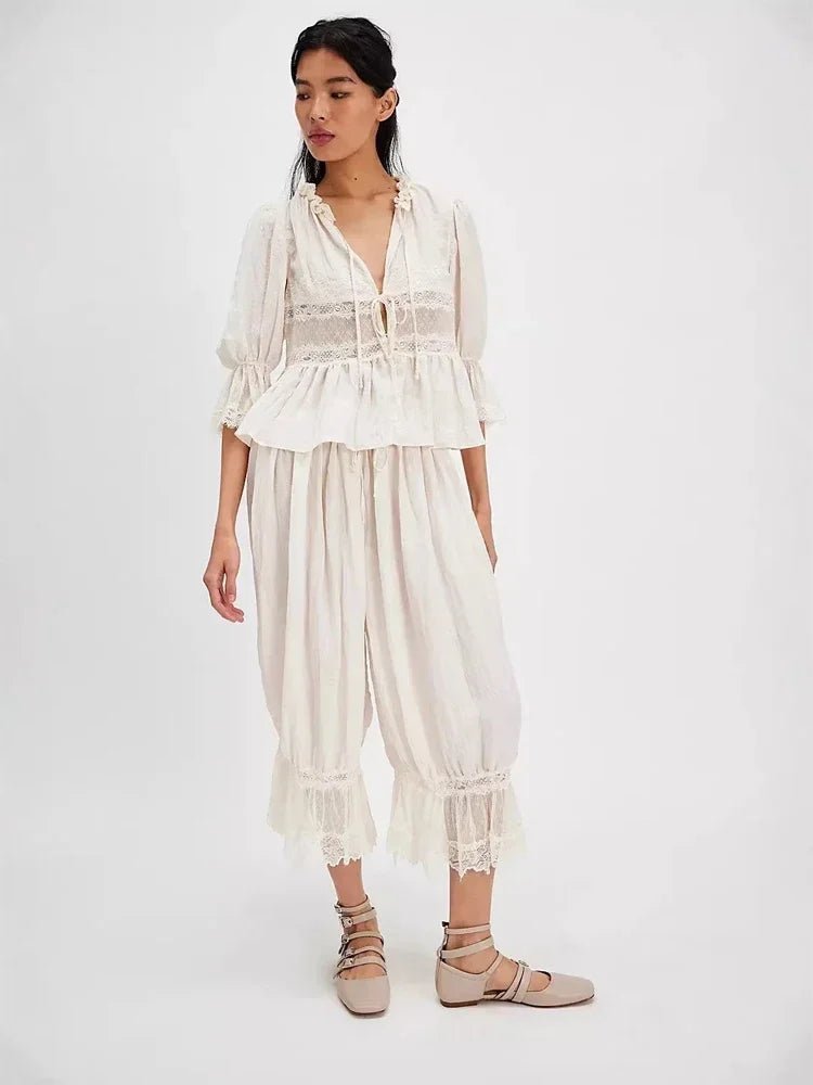 Natasha Lace Lantern Suit