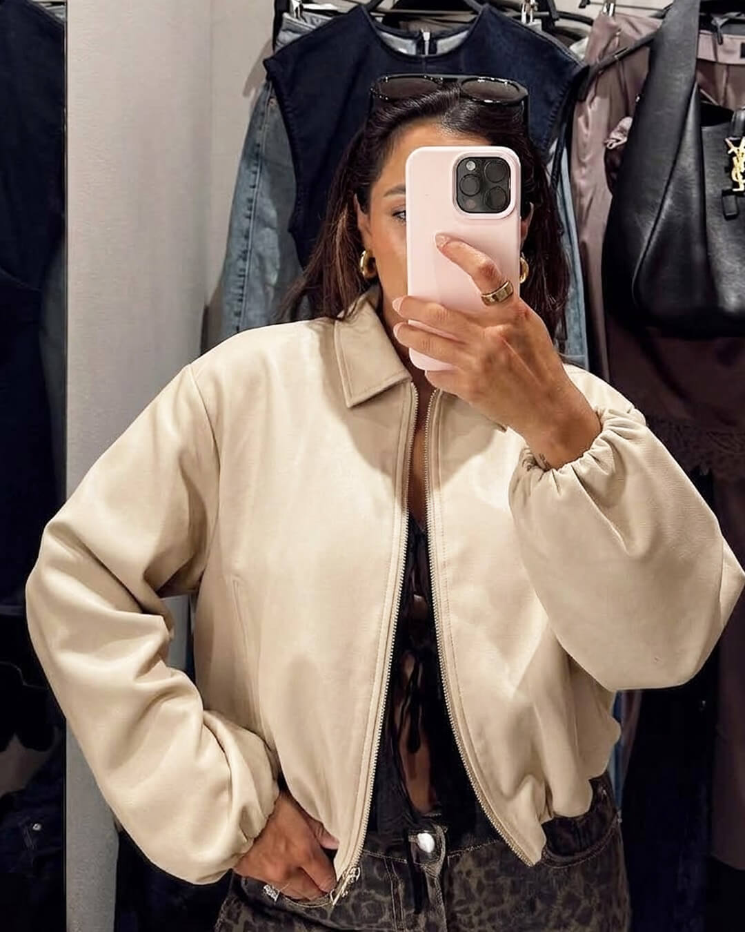 Hanna Puffed Bomber Jacket