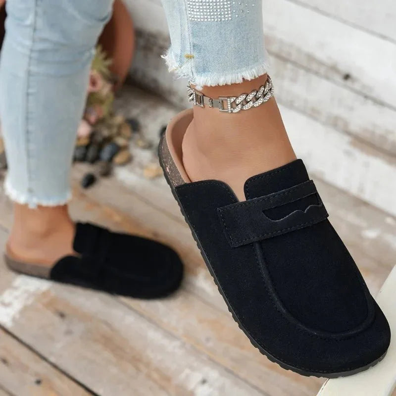 Klea Cork Suede Mules