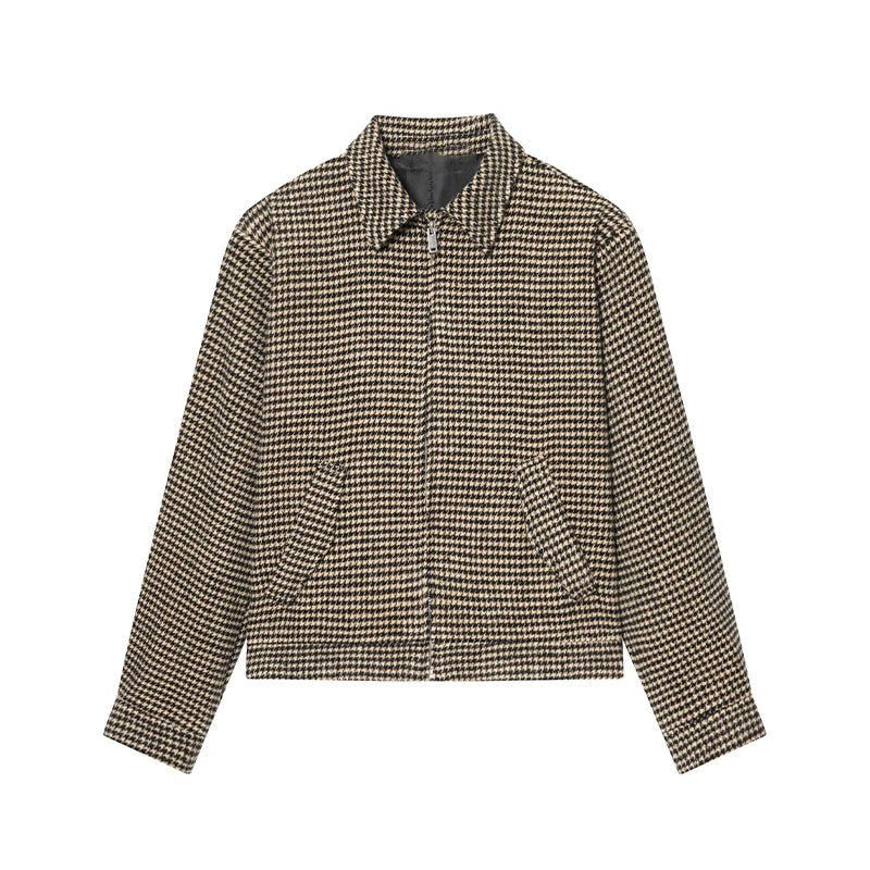 Lily Houndstooth Padded Blazer Set