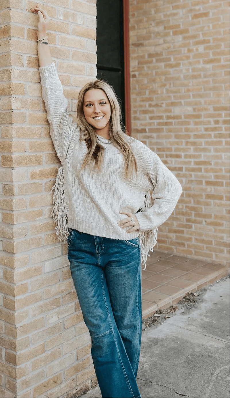 Eva Tassel Knit Sweater