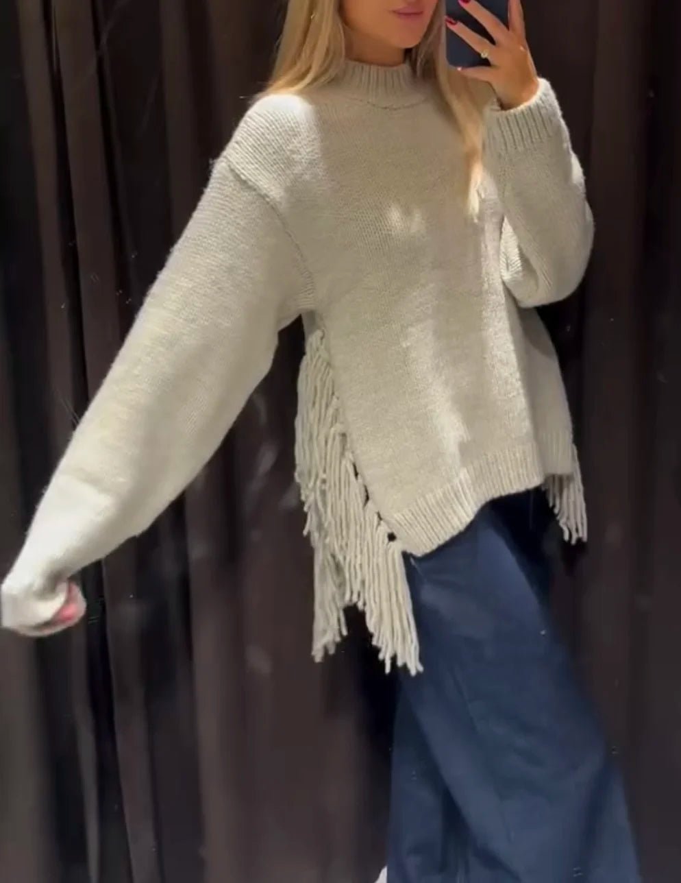 Eva Tassel Knit Sweater
