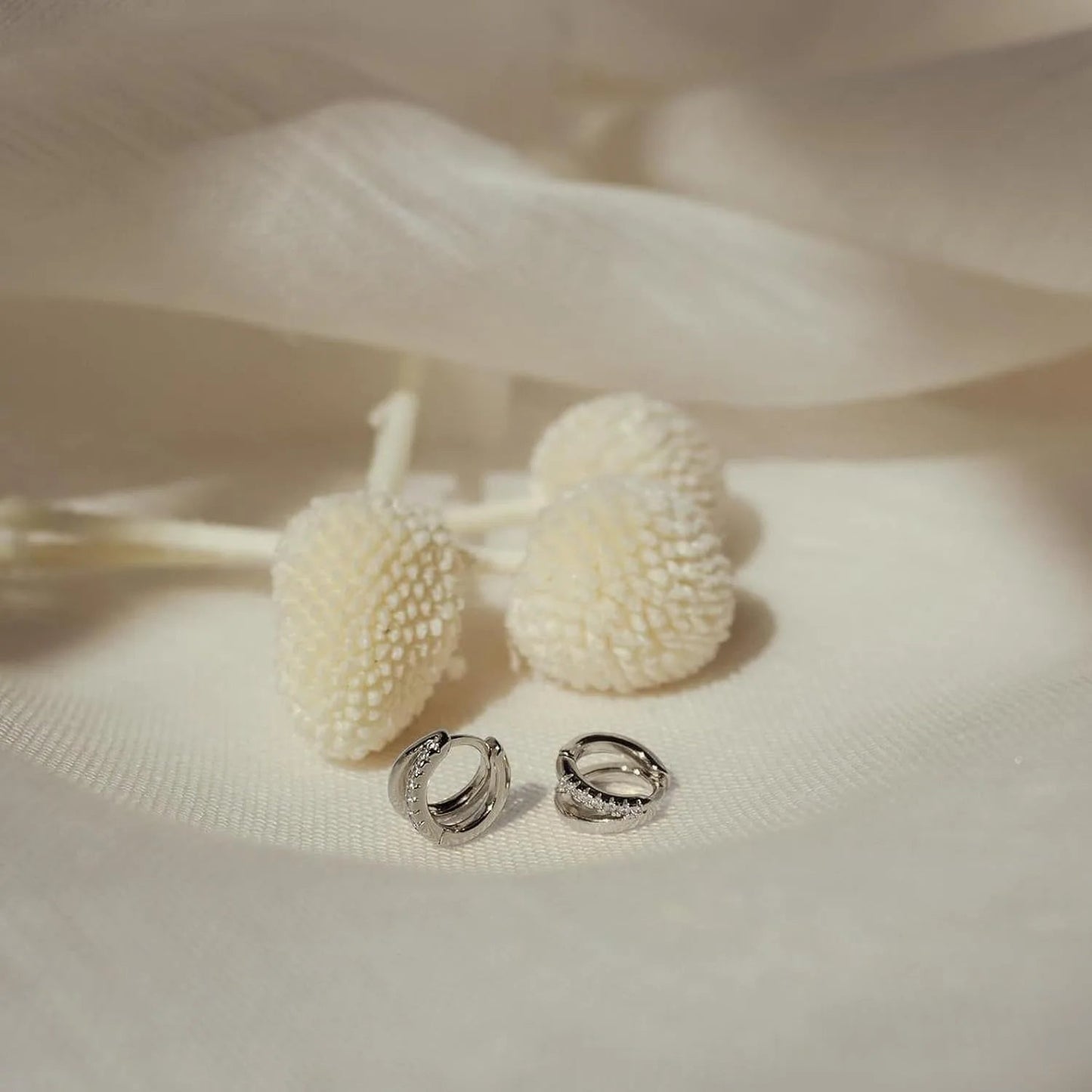 ZEYA - Adela Huggie Hoop Earrings