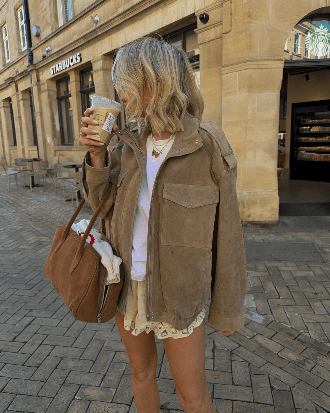 ZEYA - Alexandra High - Neck suede Jacket