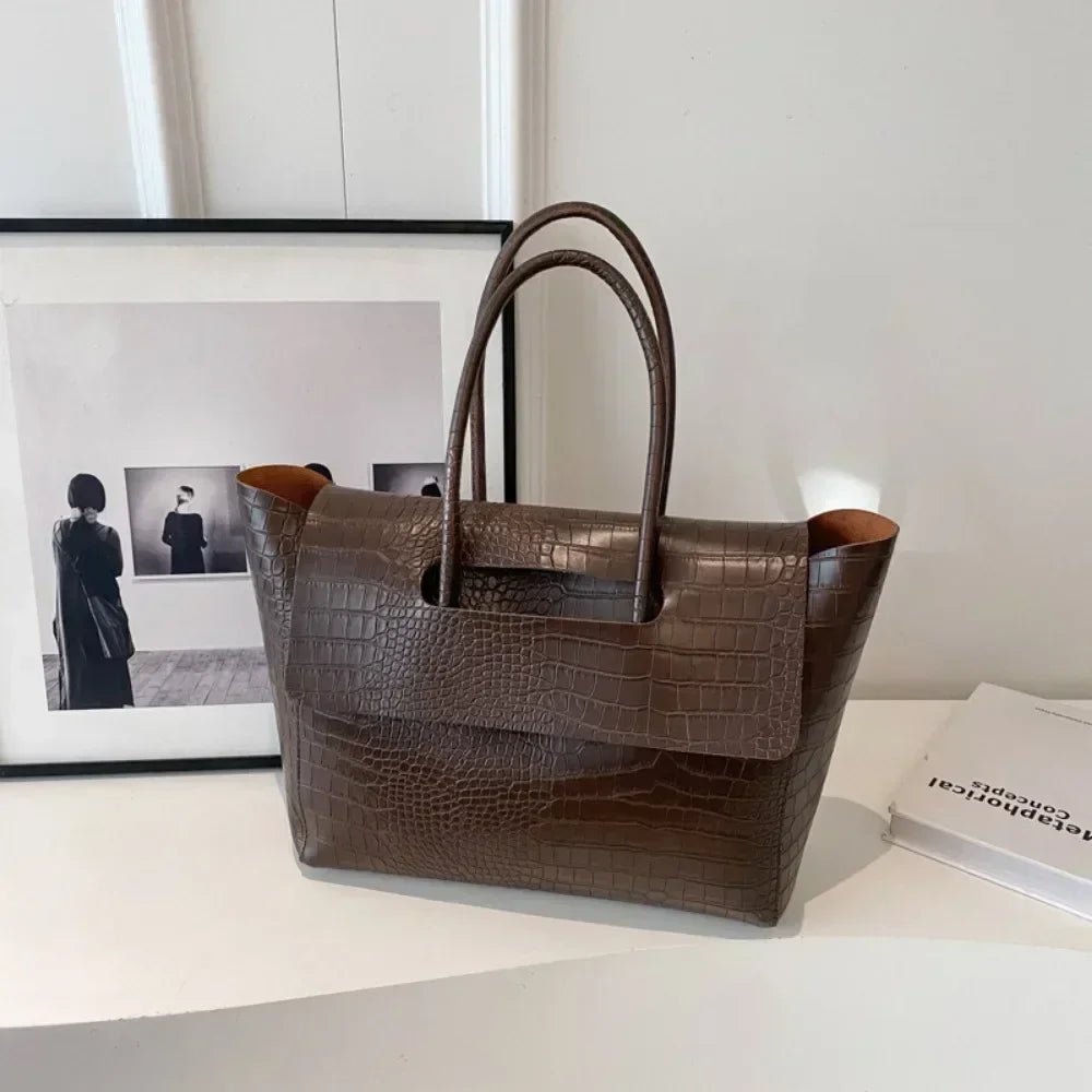 ZEYA - Amelia Embossed Leather Tote