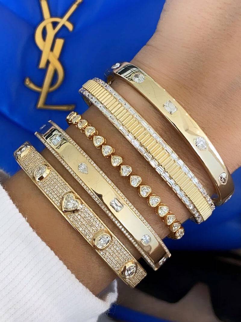 ZEYA - Arabella Heart Tennis Bracelet