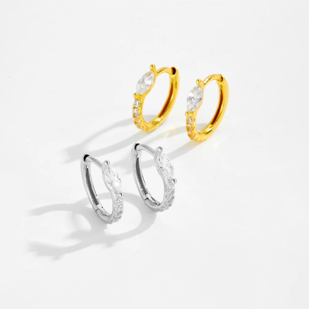 ZEYA - Aubrey Hoop Huggie Earrings