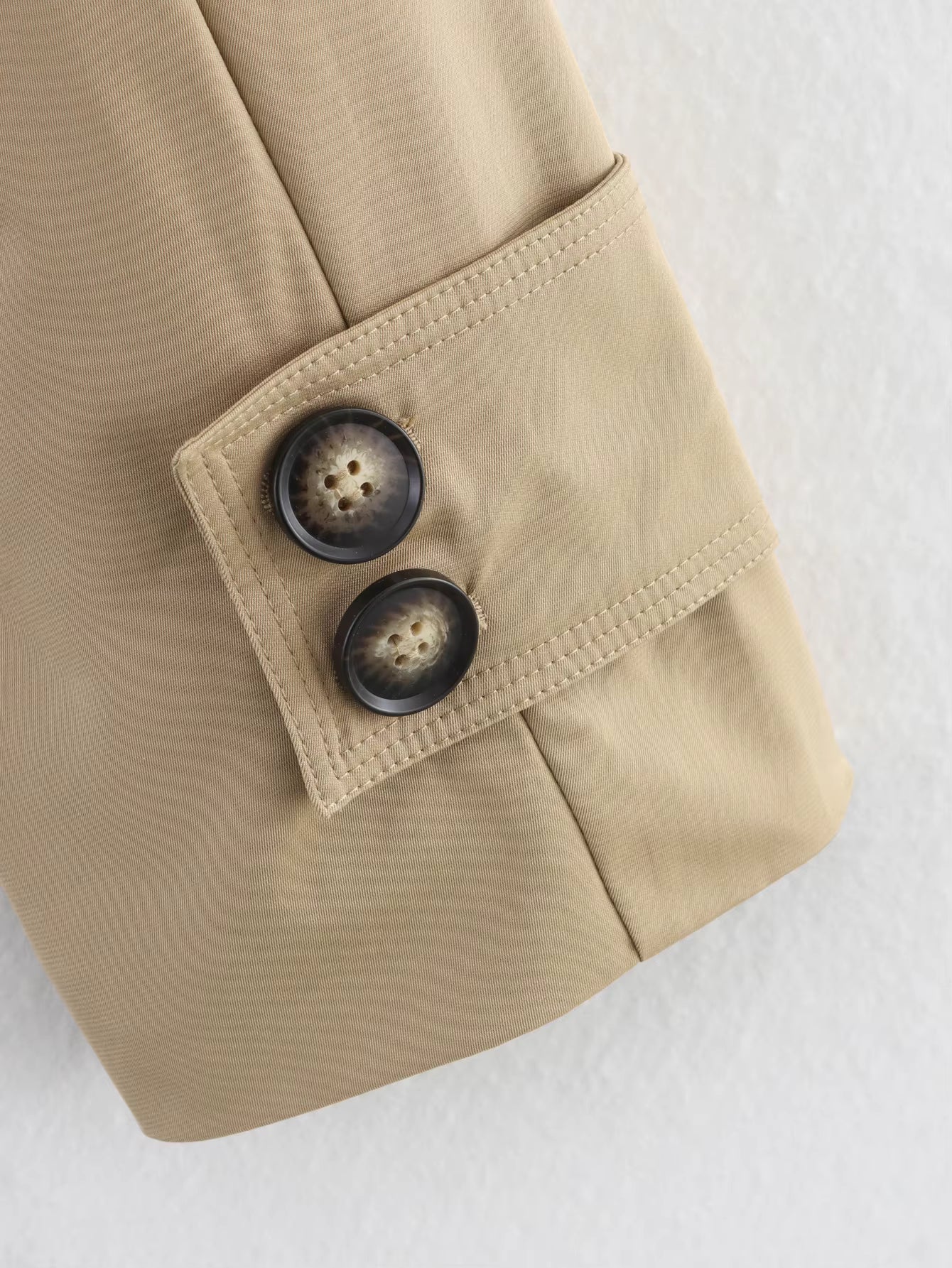 ZEYA - Audrey Beige Double Breasted Trench Coat