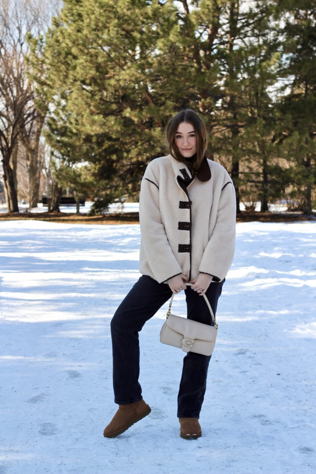 ZEYA - Averie Funnel Neck Sherpa Jacket