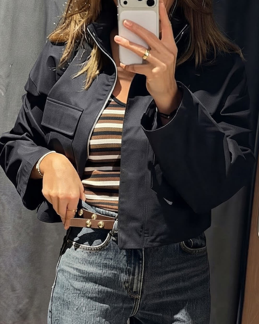 ZEYA - Bennett Slouchy Cropped Jacket