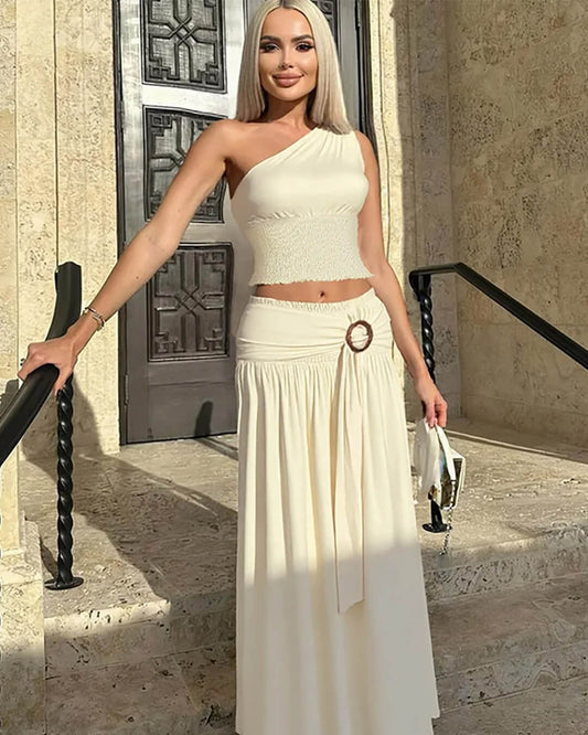 ZEYA - Bethany Belted Maxi Skirt Set