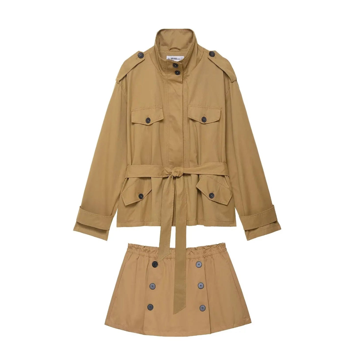 ZEYA - Blair Short Trench Coat Skort Set