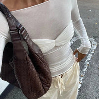 Camille Mesh Sheer Off-Shoulder Top