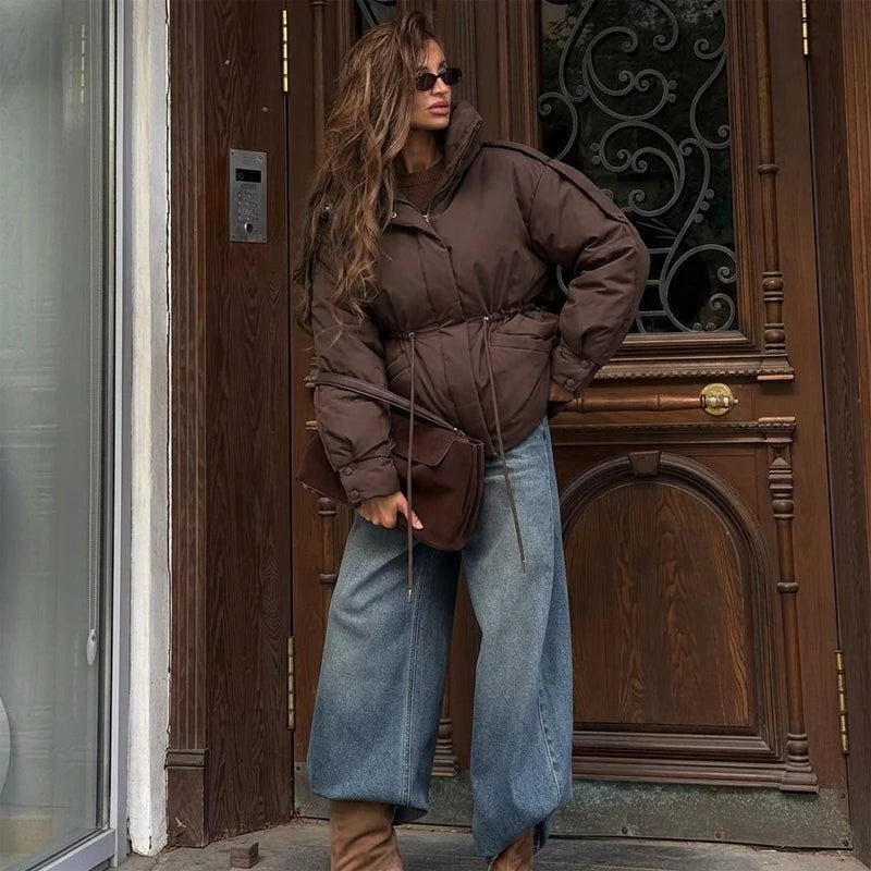 ZEYA - Carmen Oversized Drawstring Waist Puffer Jacket