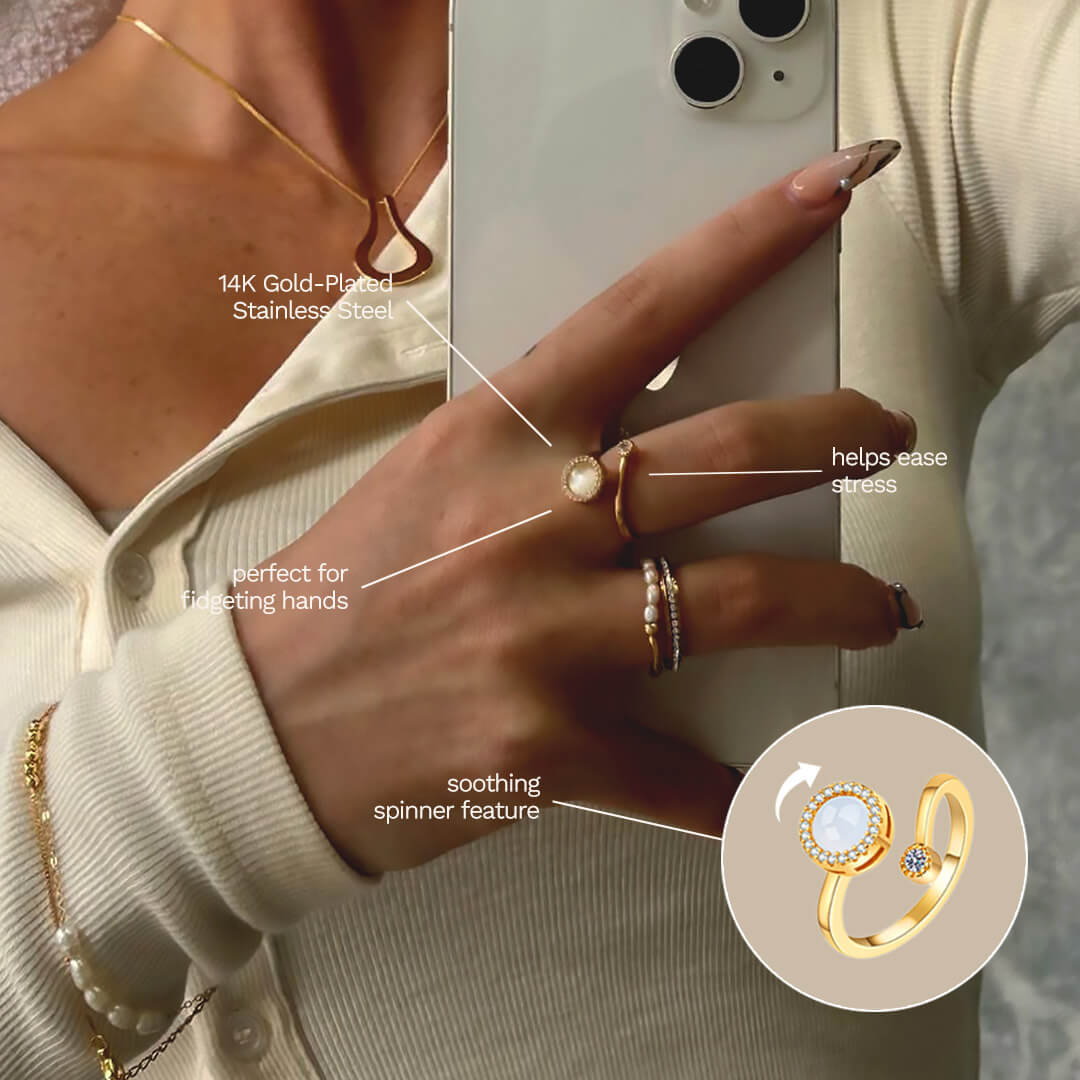 ZEYA - Celine Anxiety Spinner Ring