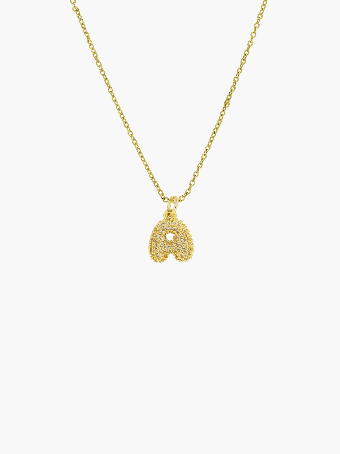 ZEYA - Claire Small Bubble Initial Necklace