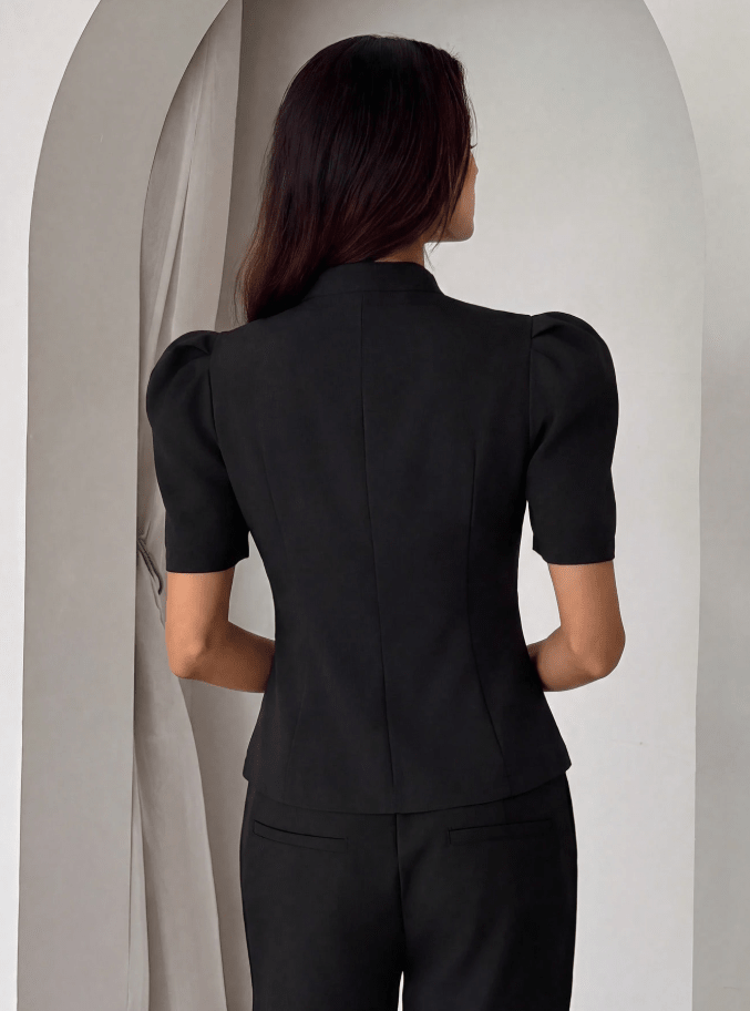 ZEYA - Cosima Stand Collar Top