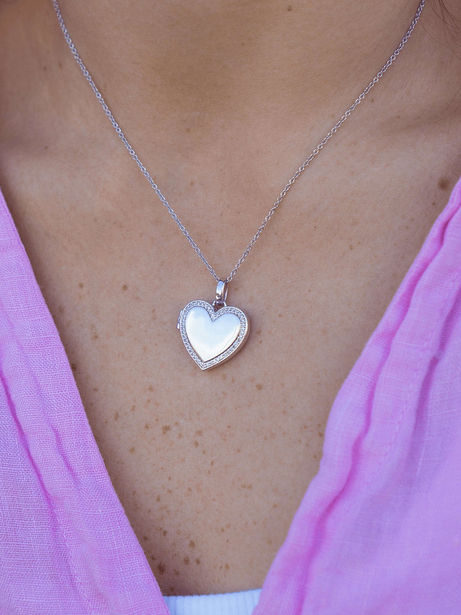 ZEYA - Dara Heart Locker Necklace