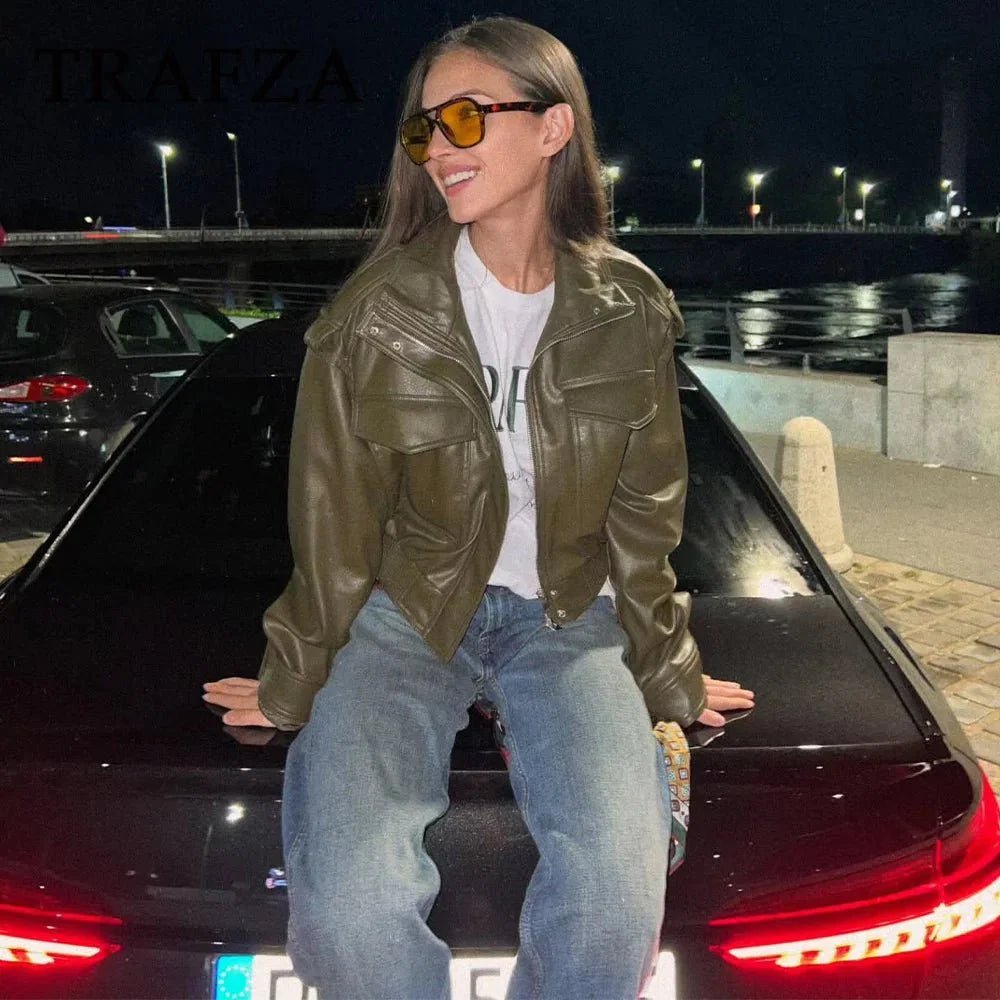 ZEYA - Eleanor Faux Leather Jacket