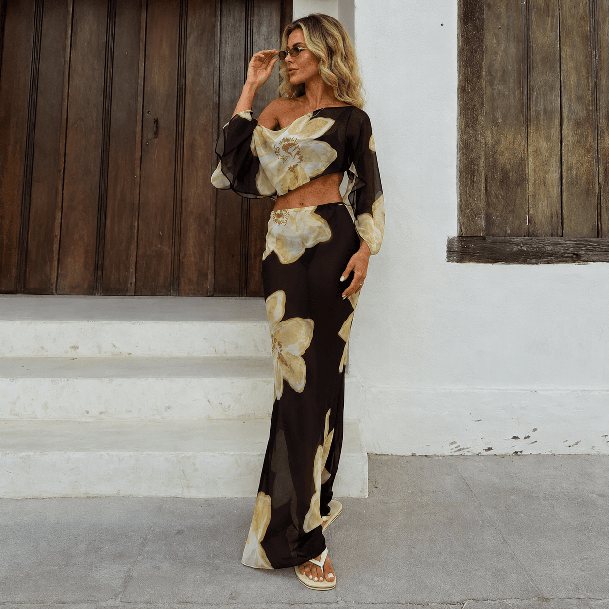 ZEYA - Elena Floral Maxi Skirt Set