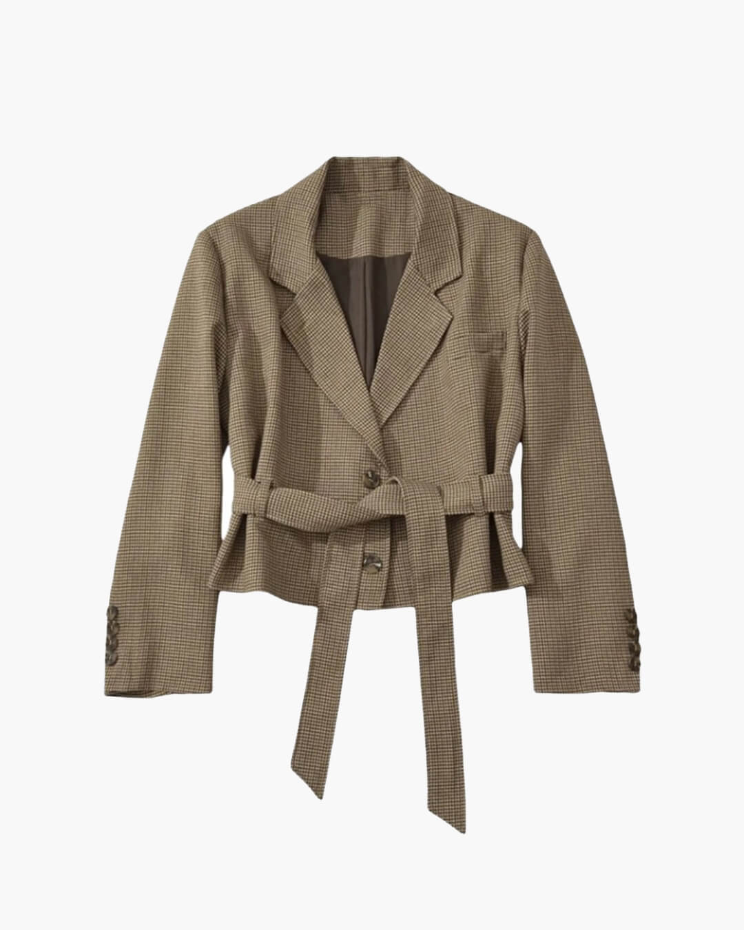 ZEYA - Ellen Houndstooth Plaid Blazer
