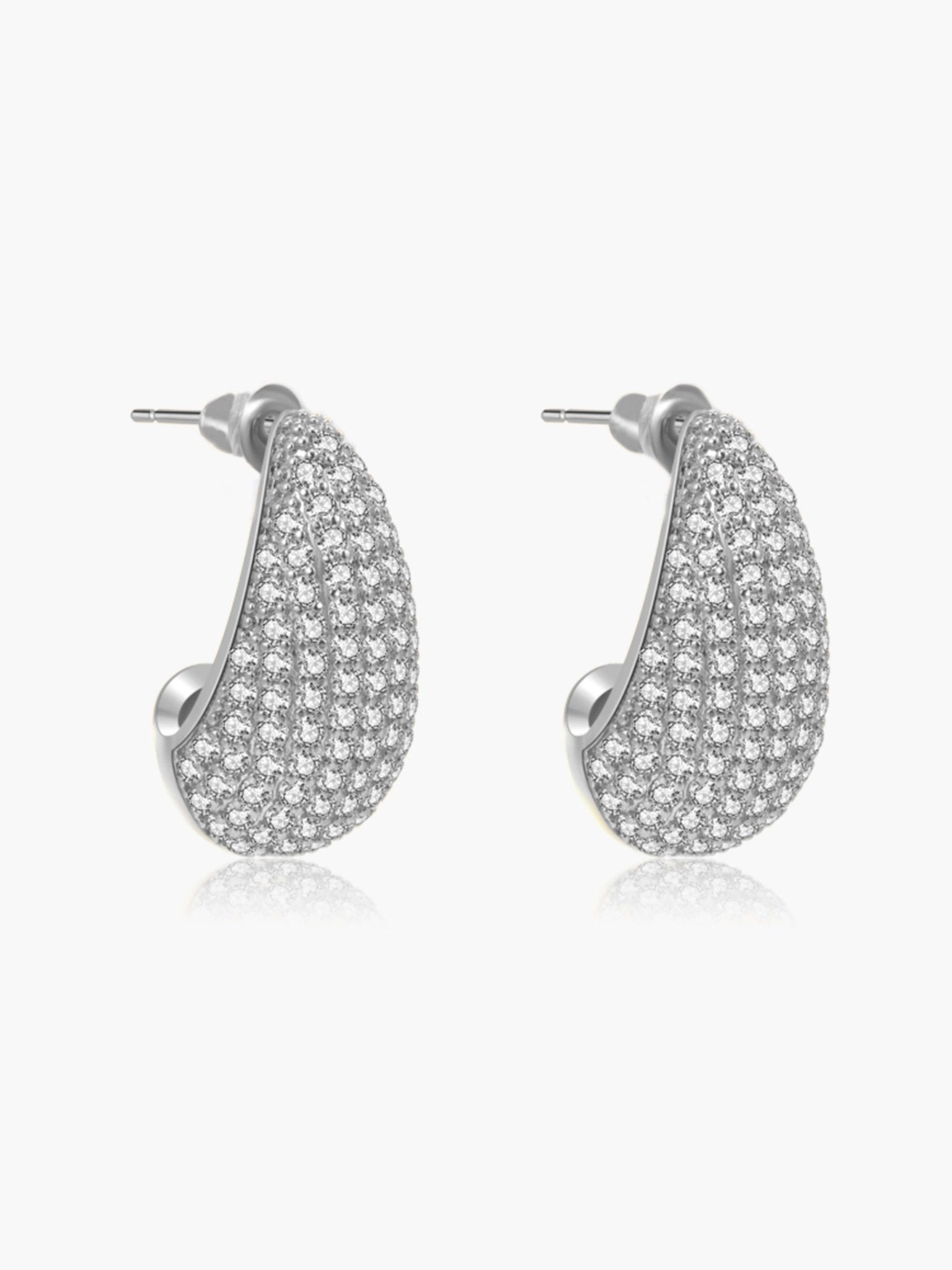 ZEYA - Eloisa Pavé Teardrop Zirconia Earrings