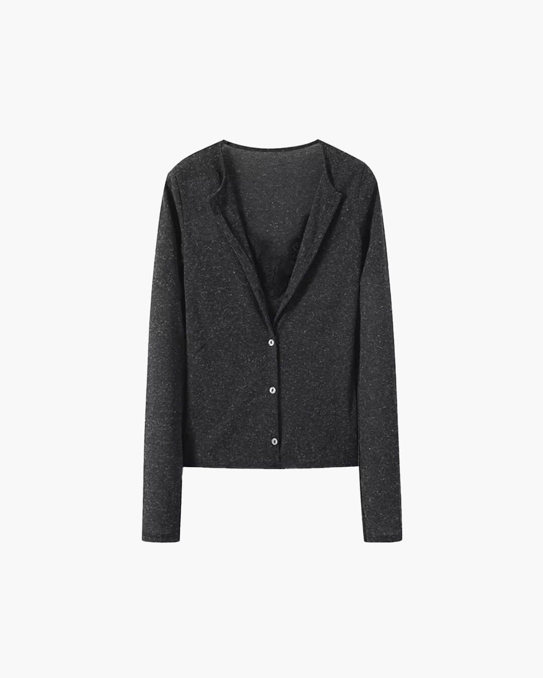 ZEYA - Ember Paneled Lace Trim Top