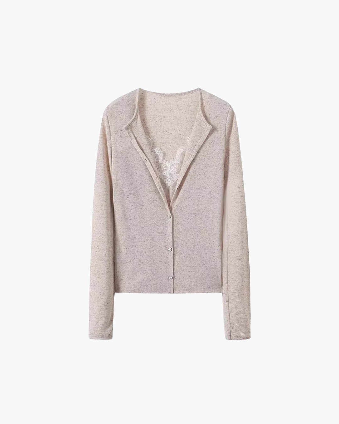 ZEYA - Ember Paneled Lace Trim Top