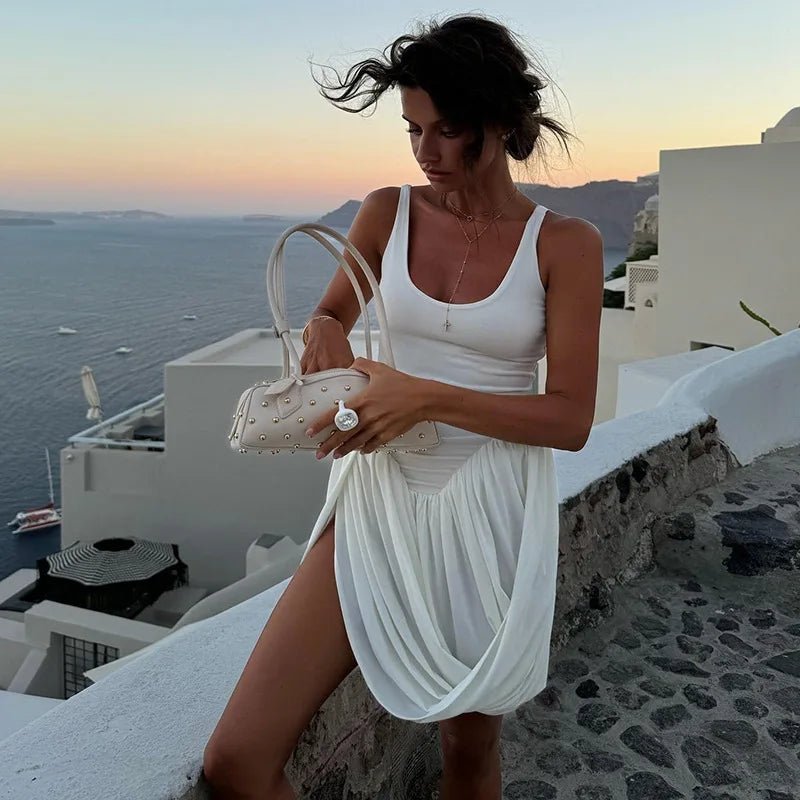 ZEYA - Enora Sleeveless Draped Mini Dress