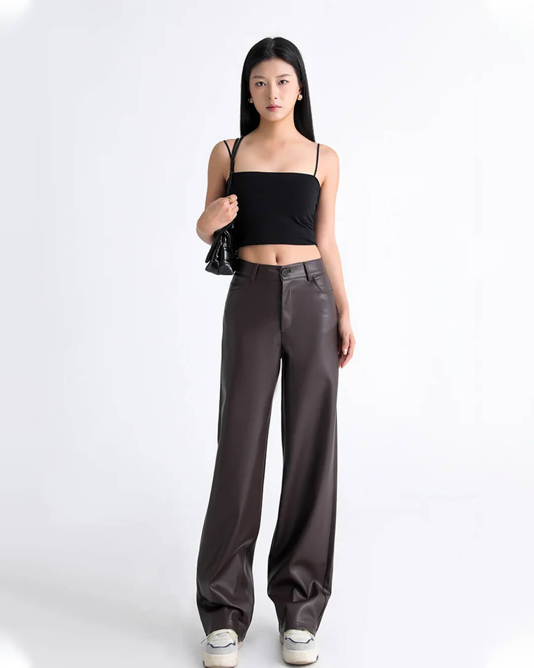 ZEYA - Estella High Waisted Leather Pants