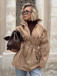Eve Drawstring Trench Coat
