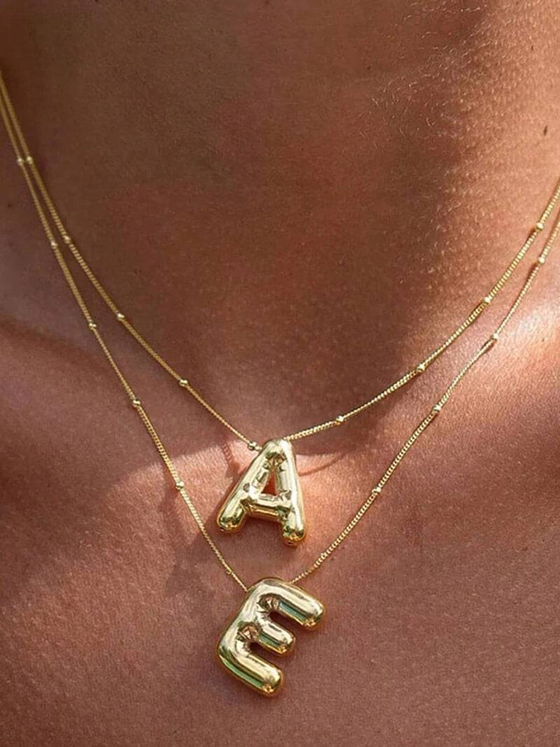 ZEYA - Eveline Letter Necklace