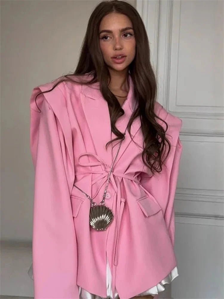 ZEYA - Filippa Wide Sleeve Belted Blazer