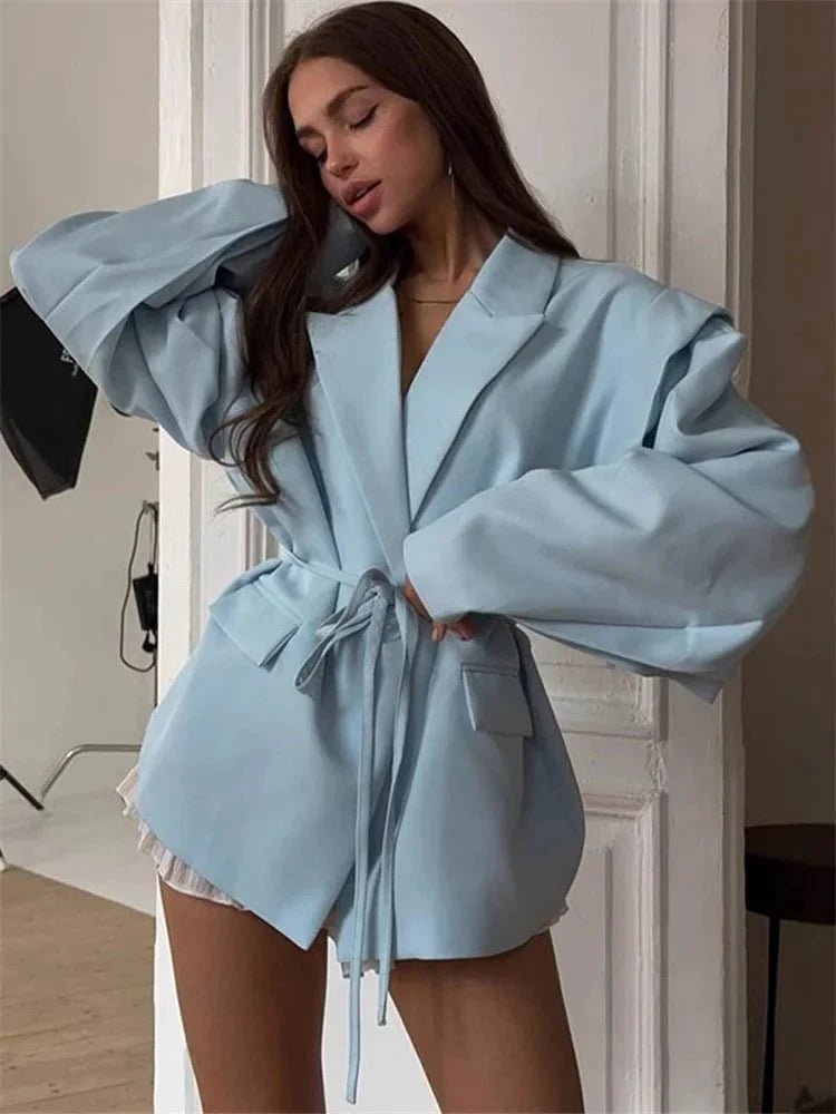 ZEYA - Filippa Wide Sleeve Belted Blazer