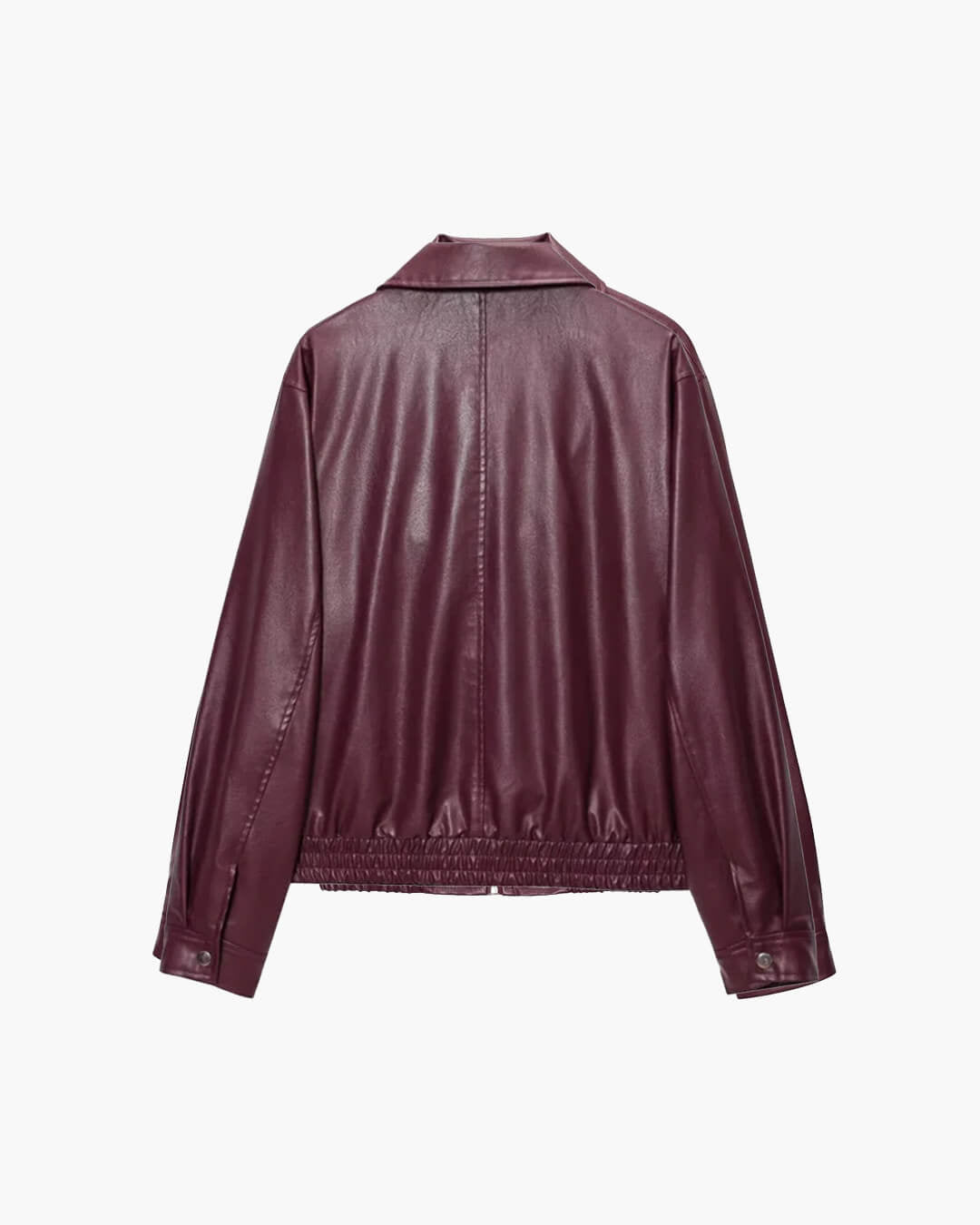 ZEYA - Florence Faux Leather Bomber Jacket