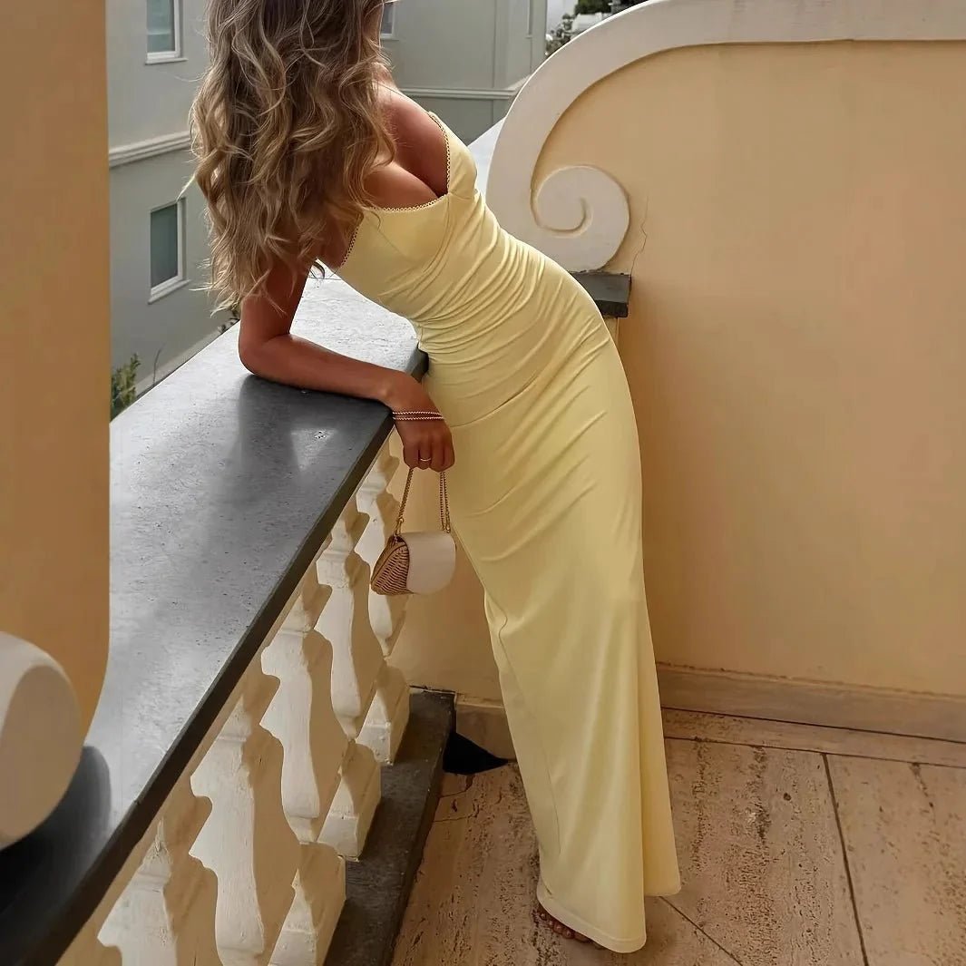 ZEYA - Genna V Neck Strap Maxi Dress