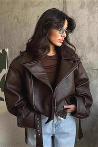 Georgia Vegan Leather Jacket