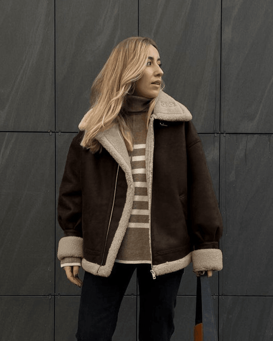 ZEYA - Gina Suede Faux Leather Jacket