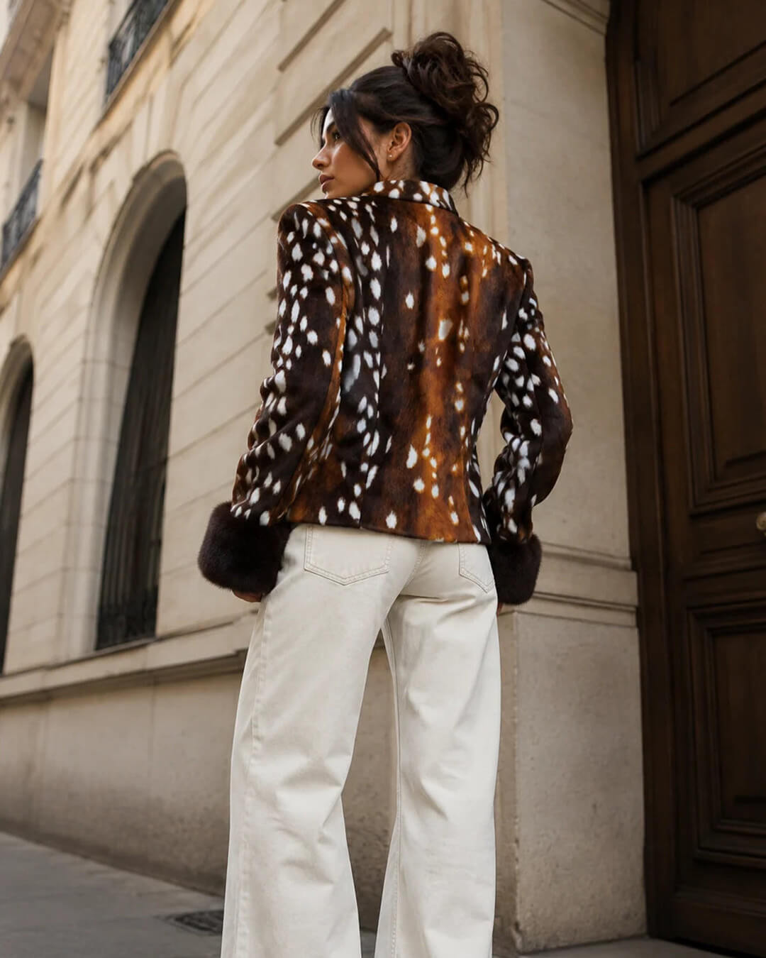 ZEYA - Harriet Stand Collar Faux Fur Jacket